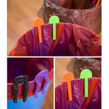 10pcs Universal Trash Bag Fixed Clip Waste Basket Rubbish Bin Garbage Can Clamp Rubbish Clip Non-slip Garbage Bag Clip, Random Color Delivery, Garbage Can Clamp