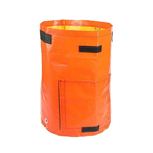 2 PCS 7 Gallons Potato Planting PE Bags Woven Fabric Bags Cultivation Garden Pots Vegetable Planting Bags Grow Bags Farm Garden Supplies, Orange, Yellow, Green, Black