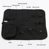 12 in 1 Stainless Steel Wine Cocktail Shaker Tools Set with Cloth Bag, Capacity: 550ml, 550ml