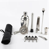 12 in 1 Stainless Steel Wine Cocktail Shaker Tools Set with Cloth Bag, Boston 800600M, Boston 800600M Boston 800600M