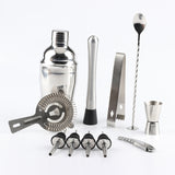 12 in 1 Stainless Steel Wine Cocktail Shaker Tools Set with Cloth Bag, Boston 800600M, Boston 800600M