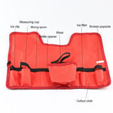 8 in 1 Stainless Steel Wine Cocktail Shaker Tools Set with Cloth Bag, Capacity: 350ml, 350ml