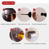 K20 304 Stainless Steel Bathroom Wall-mounted Waterproof Bright Light Paper Towel Roll Holder, K20