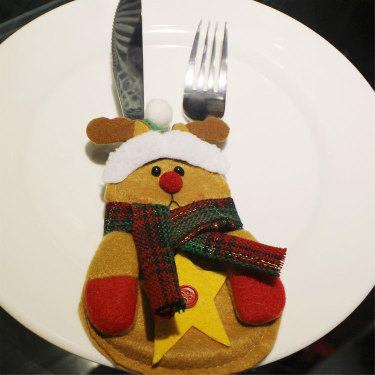 3 PCS 3 in 1 Christmas Decoration Gift Cutlery Holders Set, Random Style Delivery, 3 in 1