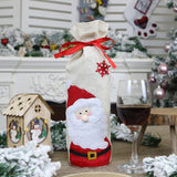 2 PCS CX20215 Snowman Pattern Wine Bottle Bag Christmas Decoration, HC4910A, HC4910B, HC4910C