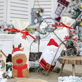 2 PCS CX20215 Snowman Pattern Wine Bottle Bag Christmas Decoration, HC4910A, HC4910B, HC4910C