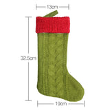 CX20221 Christmas Wool Knitting Sock Gift Bag Christmas Tree Pendant Decoration