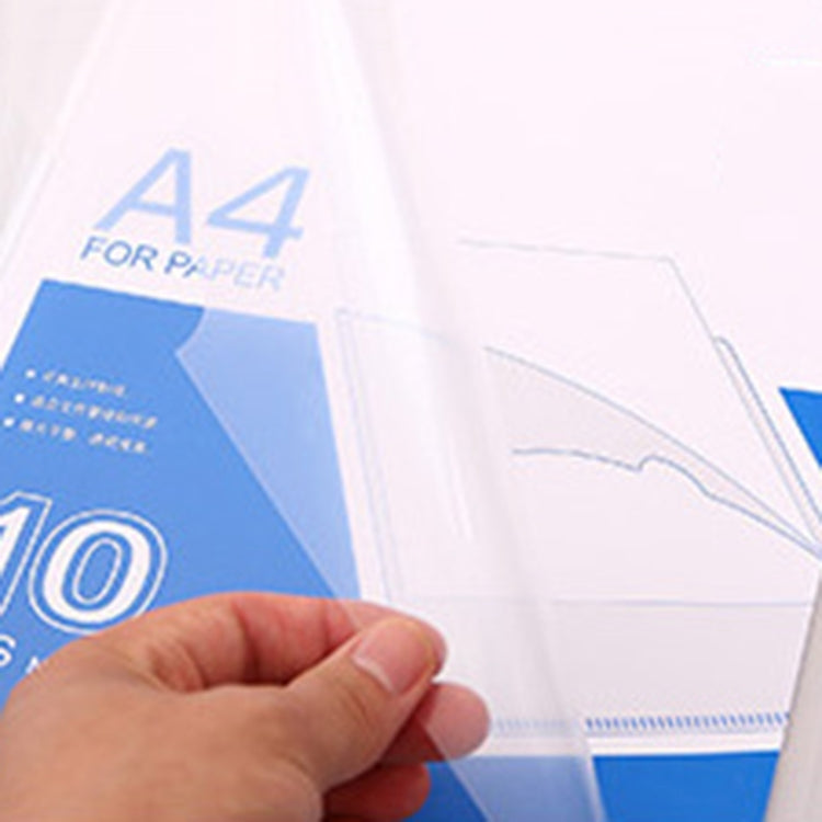10 PCS Deli Transparent Single Page A4 Folder, Size: 32.1*30.7cm, 32.1x30.7cm