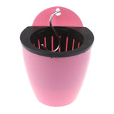 Self-Watering Planter Grow Plants Lazy Flower Pots Wall-hanging Round Resin Plastic Flower Pots, Size: 13x8.5x13cm, Size: 13x8.5x13cm