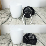 Self-Watering Planter Grow Plants Lazy Flower Pots Wall-hanging Round Resin Plastic Flower Pots, Size: 18x12.5x16cm, Size: 18x12.5x16cm