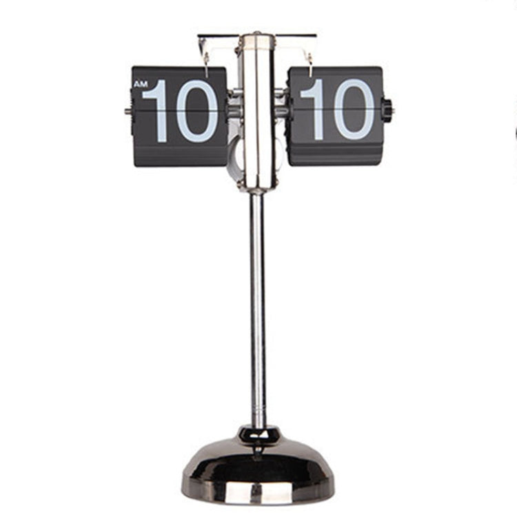 Creative Home Office Bedroom Retractable Flip Trolley Small Balance Clock, Retractable (Black)