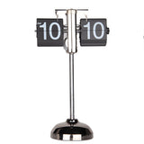 Creative Home Office Bedroom Retractable Flip Trolley Small Balance Clock, Retractable (Black)