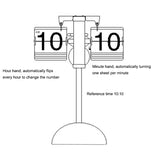 Creative Home Office Bedroom Retractable Flip Trolley Small Balance Clock, Retractable (Black)