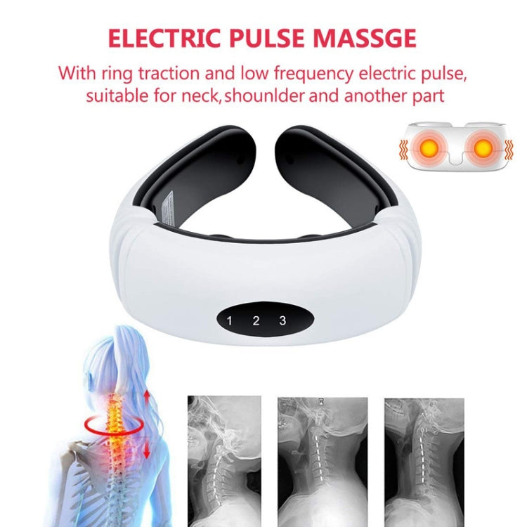 Household Electric Pulse Shock Neck Massager Intelligent Body Massager, Battery Powered (Not Include Battery), Old Battery Power