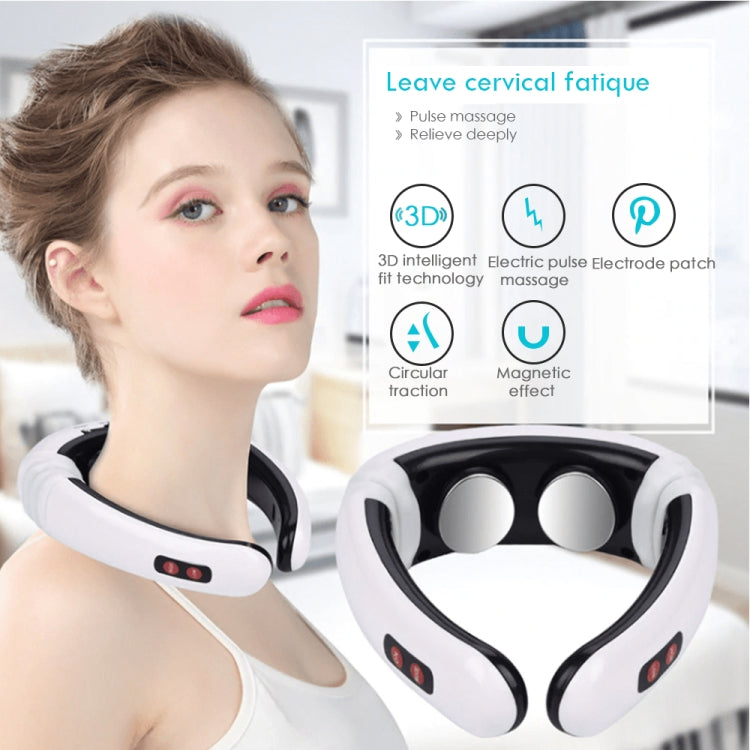 Household Electric Pulse Shock Neck Massager Intelligent Body Massager, Battery Powered (Not Include Battery), Old Battery Power