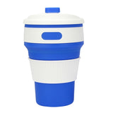 350ml Folding Portable Silicone Coffee Cup Multi-function Travel Cup