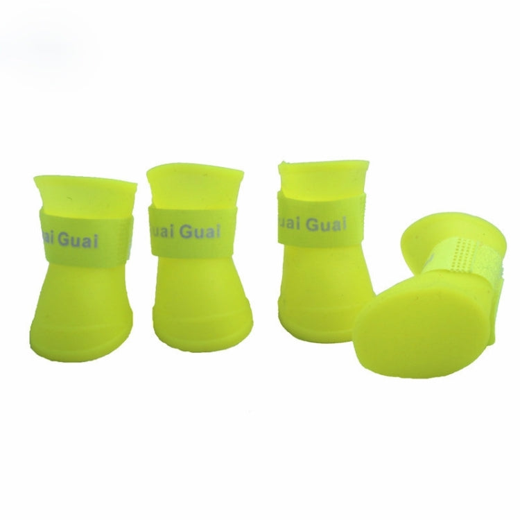 Lovely Pet Dog Shoes Puppy Candy Color Rubber Boots Waterproof Rain Shoes, M, Size: 5.0 x 4.0cm, Size: M 5.0 x 4.0cm, Size: 5.0 x 4.0cm