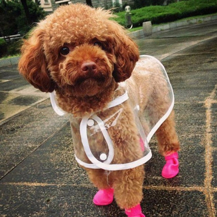 Lovely Pet Dog Shoes Puppy Candy Color Rubber Boots Waterproof Rain Shoes, M, Size: 5.0 x 4.0cm, Size: M 5.0 x 4.0cm, Size: 5.0 x 4.0cm