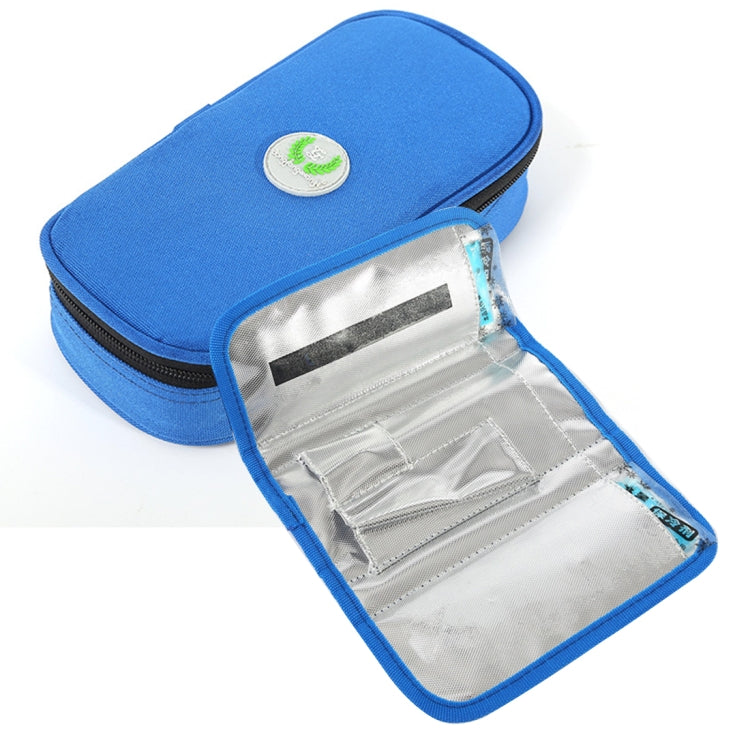 Travel Needs Outdoor Insulated Bag Insulin Storage Bag, Size: 20.3*10*5cm Blue
