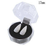 1 Pair 17mm Halloween Party Dentures Props Vampire Zombie Devil Fangs Teeth, 17mm