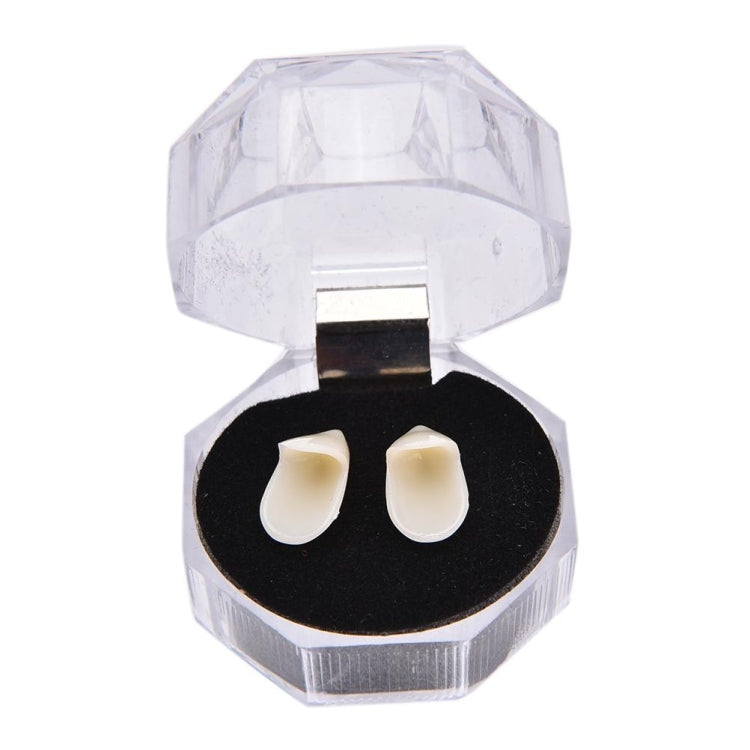 1 Pair 19mm Halloween Party Dentures Props Vampire Zombie Devil Fangs Teeth, 19mm
