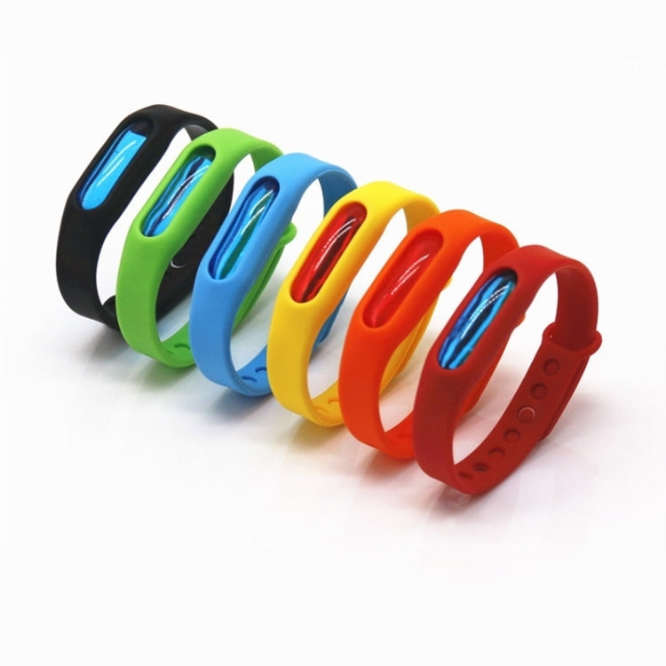 10 PCS Anti-mosquito Silicone Repellent Bracelet Buckle Wristband Bugs Away, Suitable for Children and Adults, Length:23cm, Random Color Delivery, 10 PCS