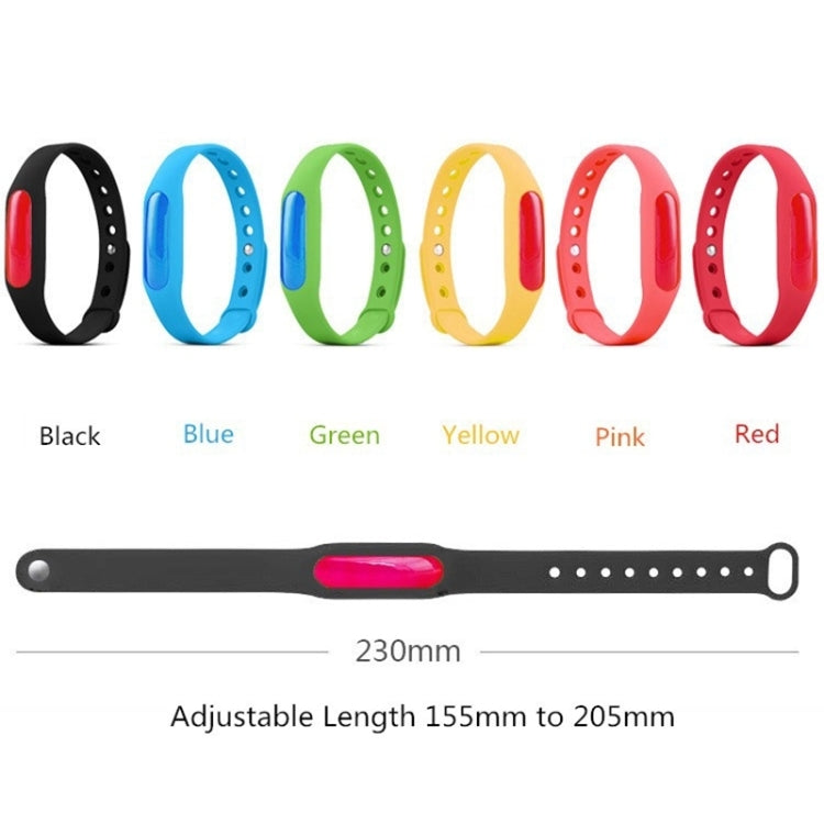 10 PCS Anti-mosquito Silicone Repellent Bracelet Buckle Wristband Bugs Away, Suitable for Children and Adults, Length:23cm, Random Color Delivery, 10 PCS