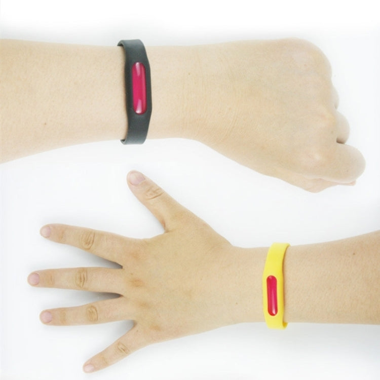 10 PCS Anti-mosquito Silicone Repellent Bracelet Buckle Wristband Bugs Away, Suitable for Children and Adults, Length:23cm, Random Color Delivery, 10 PCS