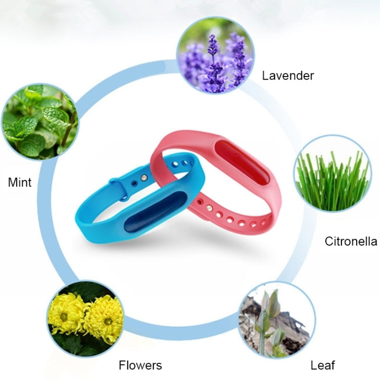 20 PCS Anti-mosquito Silicone Repellent Bracelet Buckle Wristband Bugs Away, Suitable for Children and Adults, Length:23cm, Random Color Delivery, 20 PCS