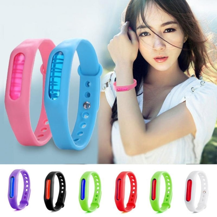 20 PCS Anti-mosquito Silicone Repellent Bracelet Buckle Wristband Bugs Away, Suitable for Children and Adults, Length:23cm, Random Color Delivery, 20 PCS