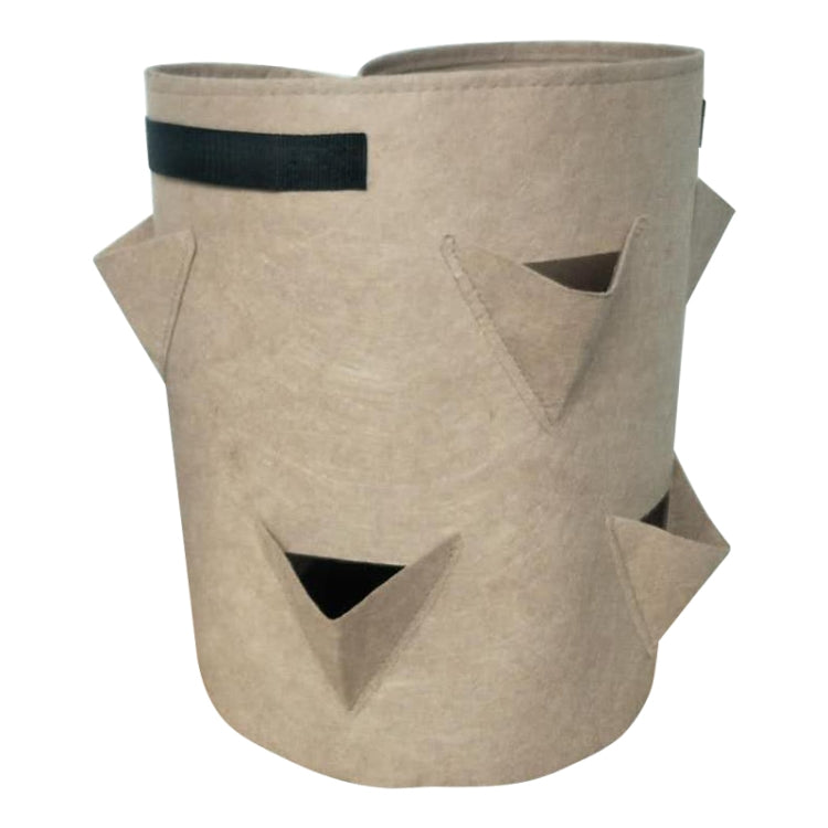3 Pockets 18L / 5 Gallon Non-woven Felt Strawberry Planting Bag, Size: 23X28cm, Size: 23X28cm