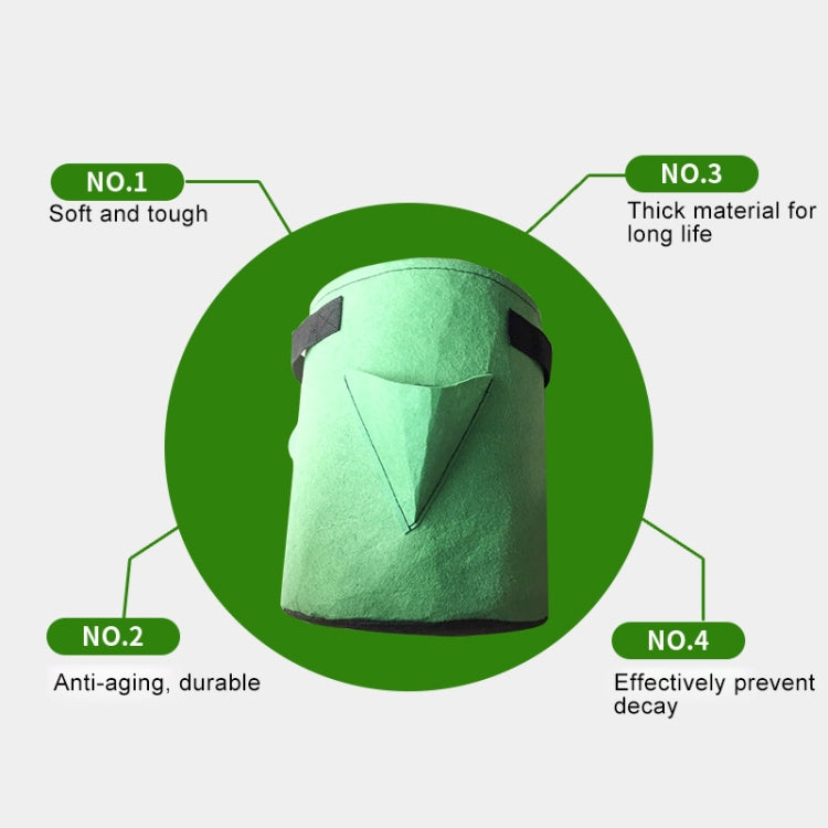 3 Pockets 18L / 5 Gallon Non-woven Felt Strawberry Planting Bag, Size: 23X28cm, Size: 23X28cm