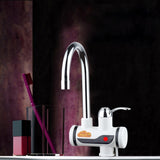 3s Fast Heat Electrothermal Rotatable Faucet Water Tap with Indicator Light, 220V, Size: L, Indicator Light / Size: L
