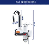 3s Fast Heat Electrothermal Rotatable Faucet Water Tap with Digital Display, 220V, Size: S, Digital Display / Size: S