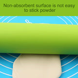 kn055 Solid Wooden Handle Silicone Rolling Pin Non-stick Food Dumpling Stick, Length: 23cm, Random Color Delivery, 23cm