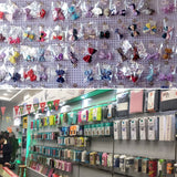 10pcs Supermarket Clothing Shop Pegboard Slat Wall Hook Shelf Hole Plate, Hole Pitch: 2.5cm, Length: 20cm, Wire Diameter: 3.3mm, Length: 20cm