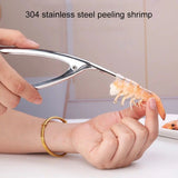 304 Stainless Steel Shrimp Shelling Tool Seafood Shell Remover Kitchen Gadgets, Seafood Shell Remover