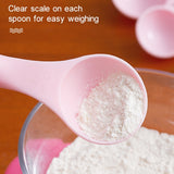 kn082 5 in 1 Plastic Measuring Spoon Kitchen Tool Set (Random Color Delivery), Green