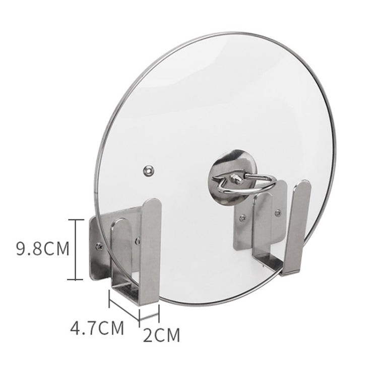 304 Stainless Steel Wall-mounted Kitchen Rack Hanging Pot Lid Holder, Pot Lid Holder