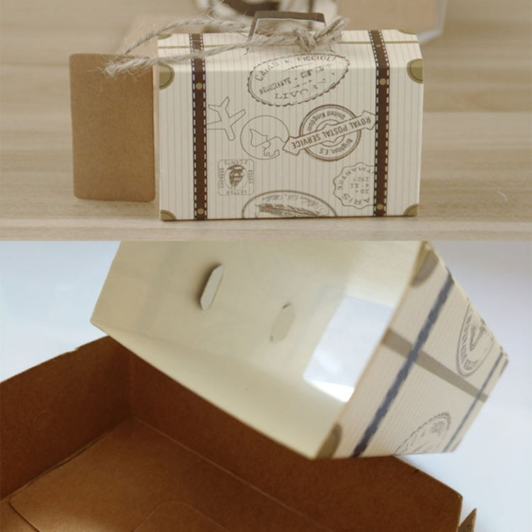 100 PCS Originality Wedding Mini Suitcase Sugar Box, Size: 8*5*2.5cm, Suitcase shaped