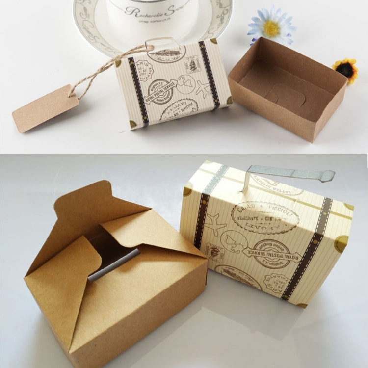 100 PCS Originality Wedding Mini Suitcase Sugar Box, Size: 8*5*2.5cm, Suitcase shaped