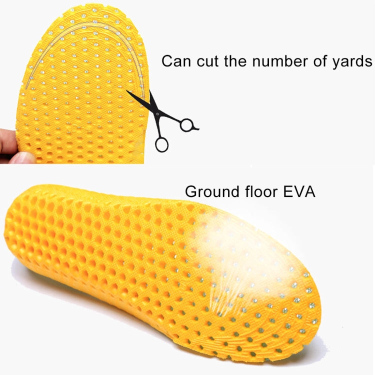 1 Pair Sports Shock Absorption Breathable Soft Thick Sweat Absorbent Insoles for Men / Women, Size: L(41-46 Yards), Size: L(41-46 Yards)