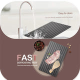 Kitchen Tool Rapid Defrosting Tray Thawing Plate Frozen Food Defrost Without Electricity, Size: 11.6 x 8 inch, Medium 3mm
