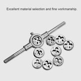 20 PCS Multi-specification Tap and Die Combination Set Hand Metric Wire Tapping Wrench Winch, 20 PCS