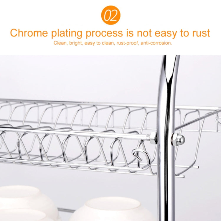 Multi-function Kitchen Stainless Steel Three Layers Flower Shape Steel Sheet Rack Hanging Bowl Dish Holder, Three Layers Flower Shape