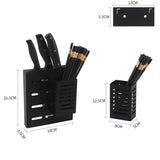 Stainless Steel Wall-mounted Kitchen Rack Hanging Kinfe Chopsticks Canister Holder, Kinfe Chopsticks Canister Holder