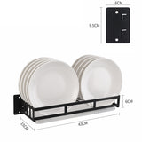 Stainless Steel Wall-mounted Kitchen Rack Hanging Dish Holder, Dish Holder