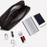 Simple Multi-functional Digital Device Travel Storage Bag for Phones, Power Bank, U-disk, Earphones, Data Cable and etc, Big Size: 23*11*5cm, Size: 23*11*5cm Black, Size: 23*11*5cm Pink, Size: 23*11*5cm Grey, Size: 23*11*5cm Blue, DY01 23x11x5cm
