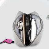 Simple Multi-functional Digital Device Travel Storage Bag for Phones, Power Bank, U-disk, Earphones, Data Cable and etc, Small Size: 16*11*5cm, DY01 16x11x5cm, Size: 16*11*5cm Black, Size: 16*11*5cm Pink, Size: 16*11*5cm Grey