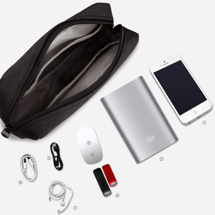 Simple Multi-functional Digital Device Travel Storage Bag for Phones, Power Bank, U-disk, Earphones, Data Cable and etc, Small Size: 16*11*5cm, DY01 16x11x5cm, Size: 16*11*5cm Black, Size: 16*11*5cm Pink, Size: 16*11*5cm Grey